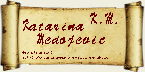 Katarina Medojević vizit kartica